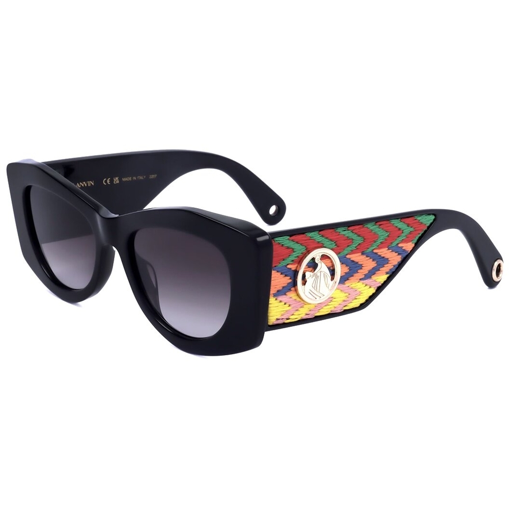 Versace Black and Multicolor Women's Sunglasses